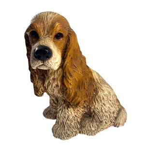 Vintage 1983 Universal Statuary Corp Cocker Spaniel Dog Figurine Heavy Resin